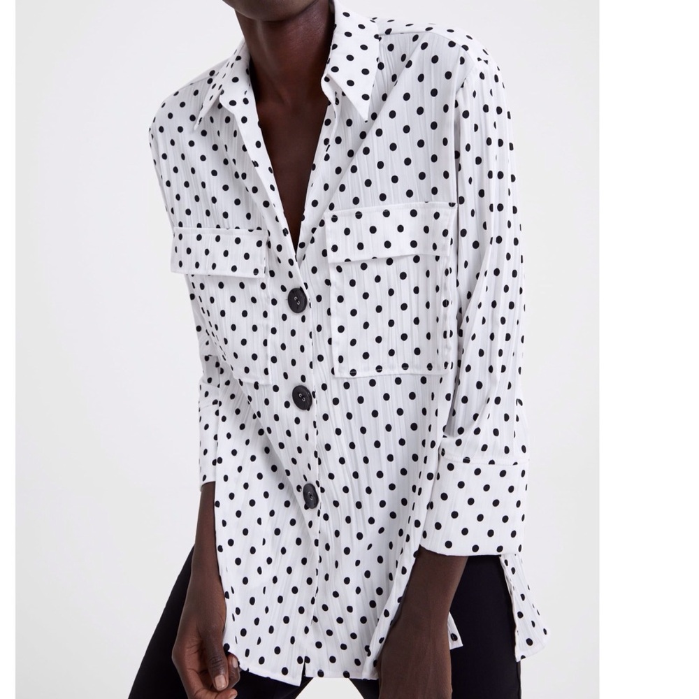 ZARA Polkadot Blouse